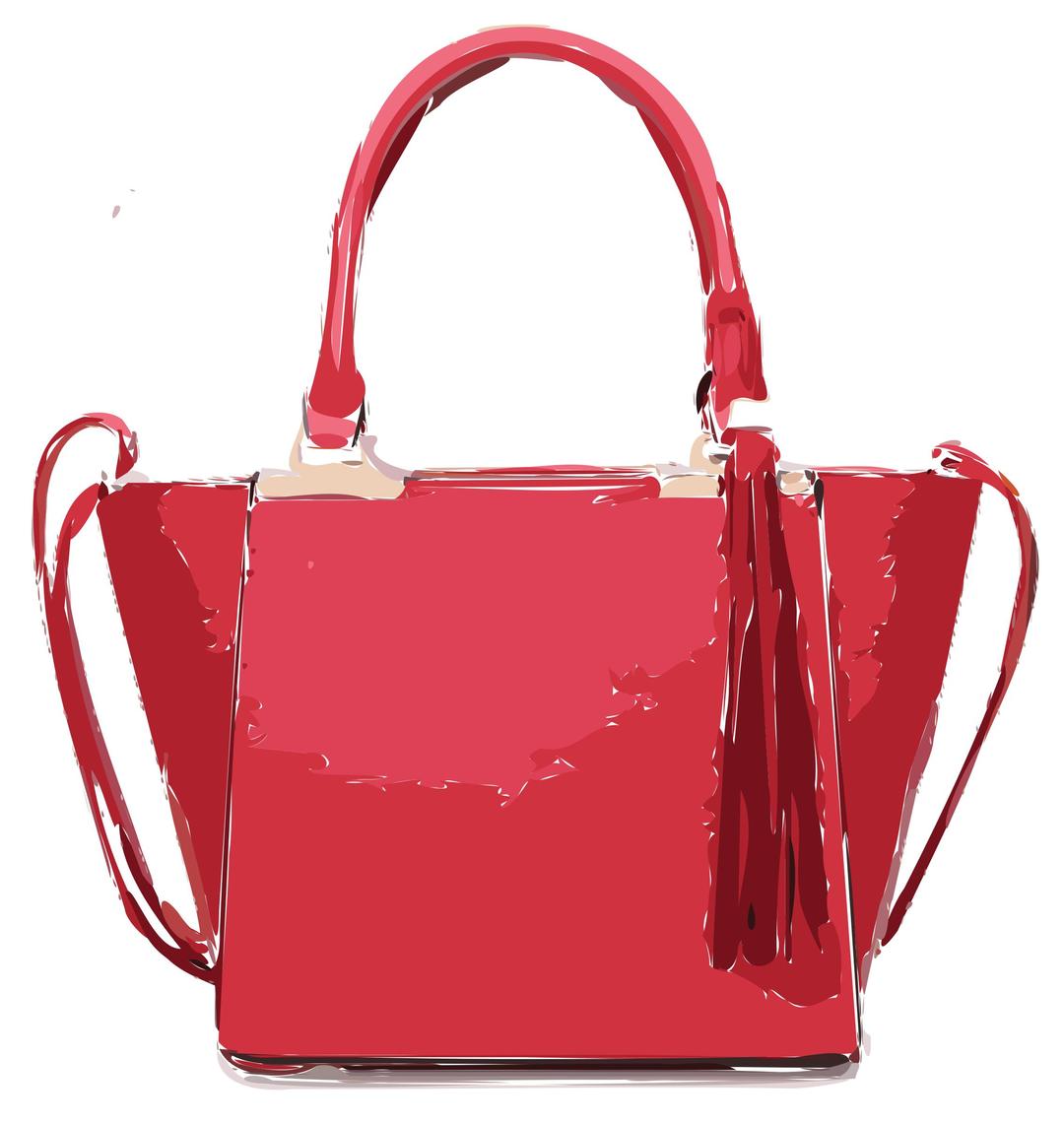 Pink Bag with Tassles png transparent