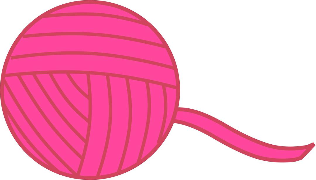Pink Ball of Yarn png transparent