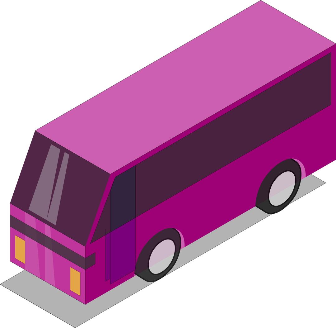 Pink bus png transparent