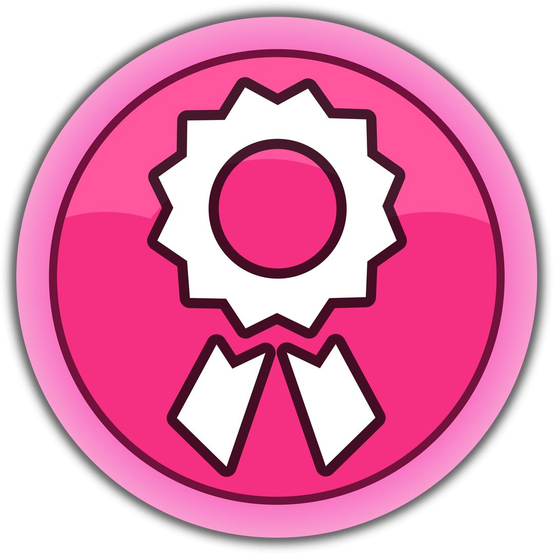 Pink button "Achievements" png transparent