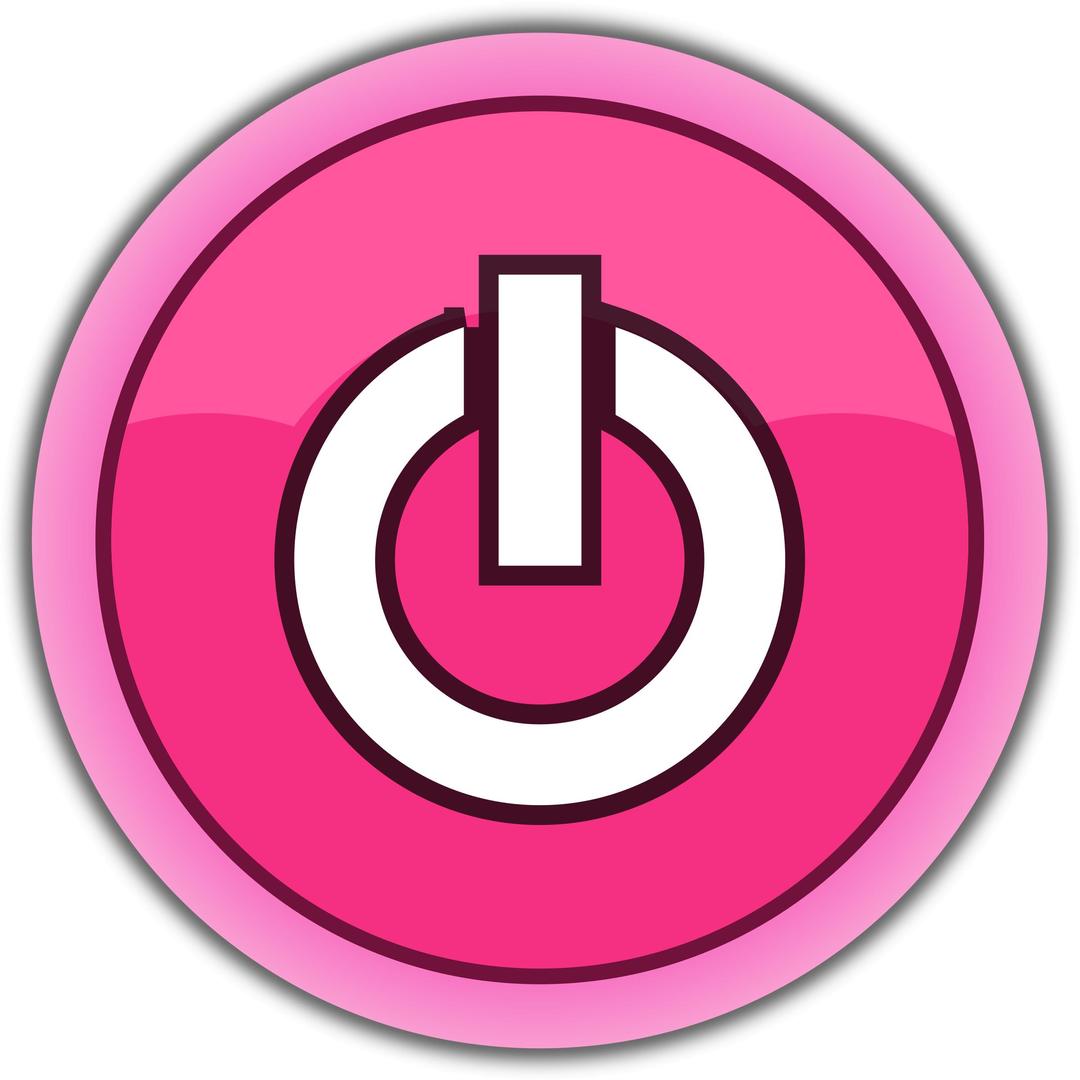 pink button power png transparent
