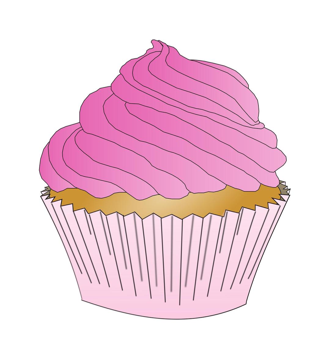 Pink Cupcake png transparent