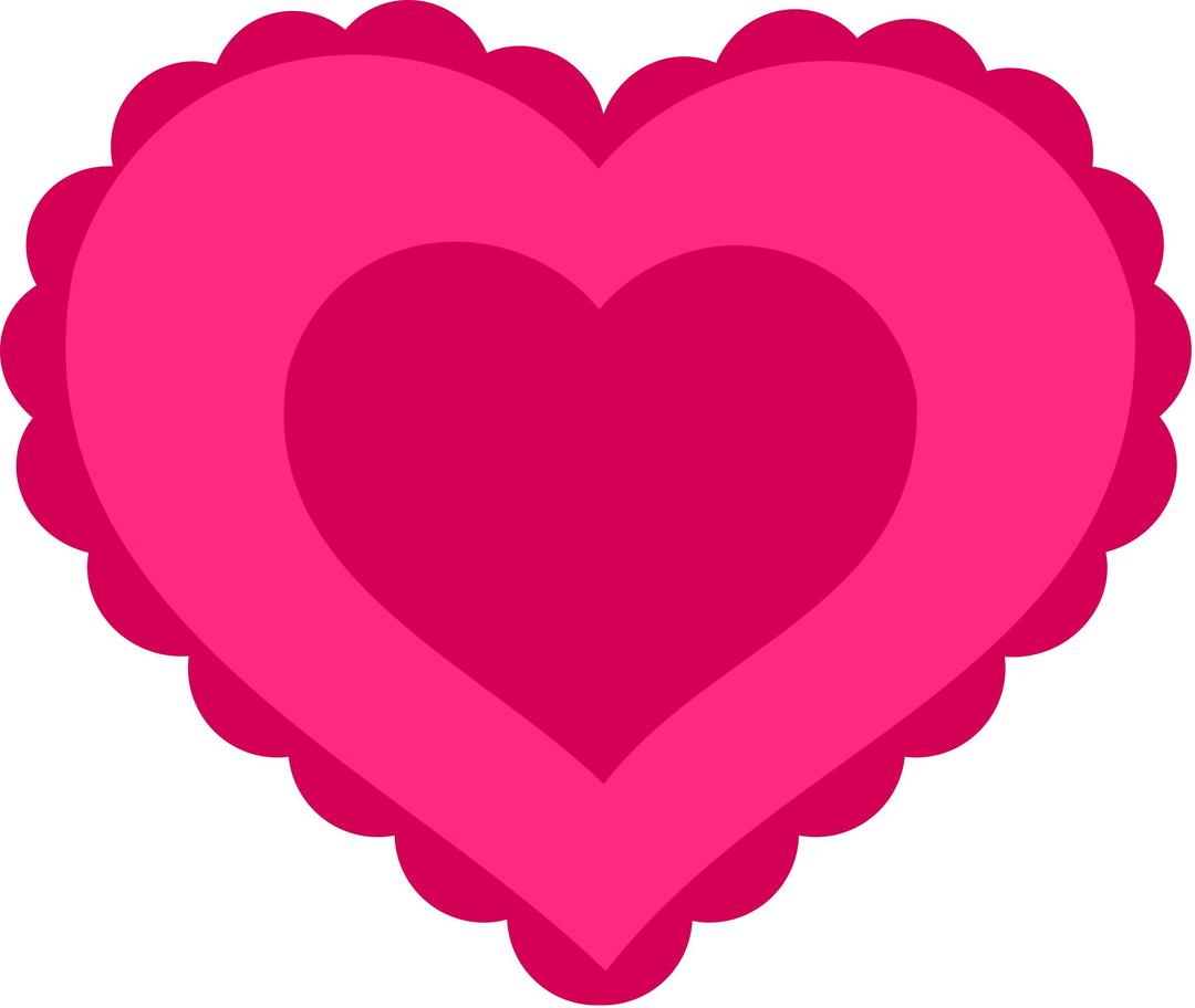Pink Lace Heart png transparent