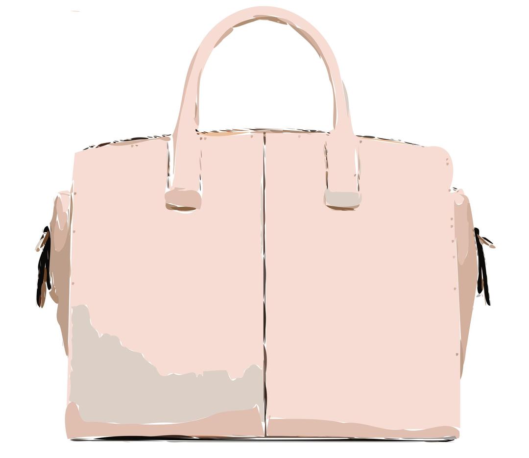 Pink Leather Handbag without logo png transparent