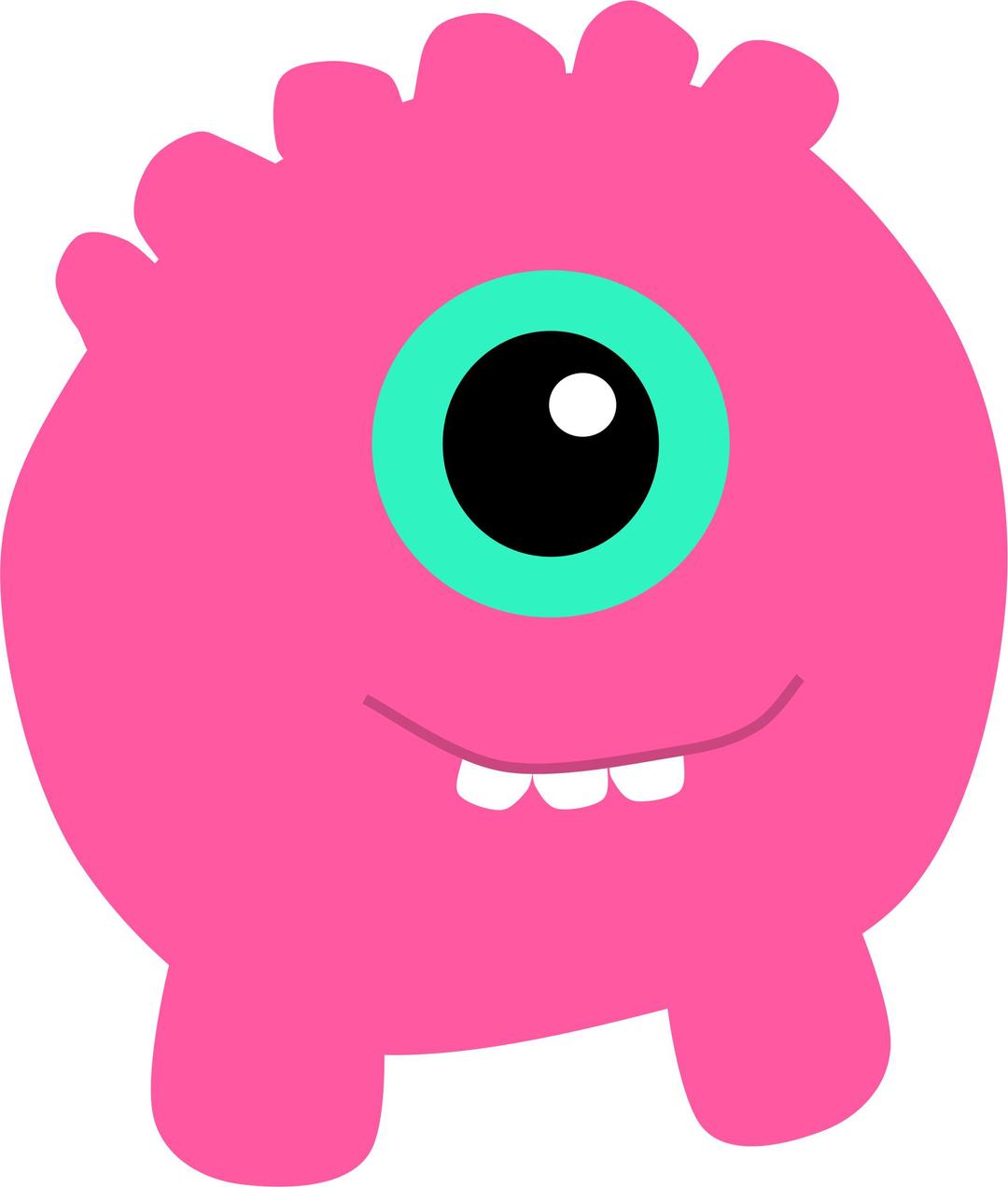 Pink Monster png transparent