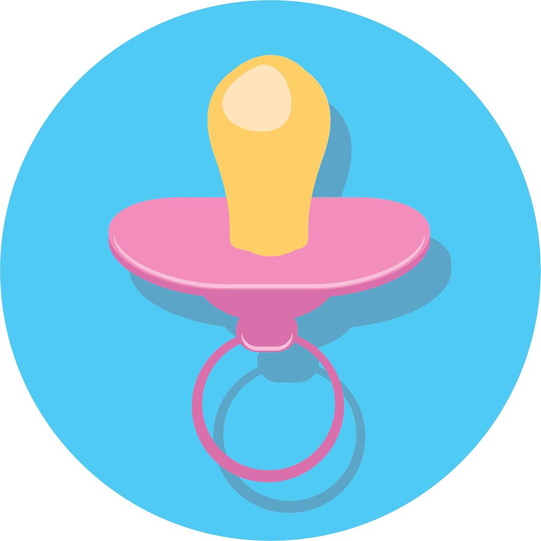 Pink Pacifier Icon png transparent