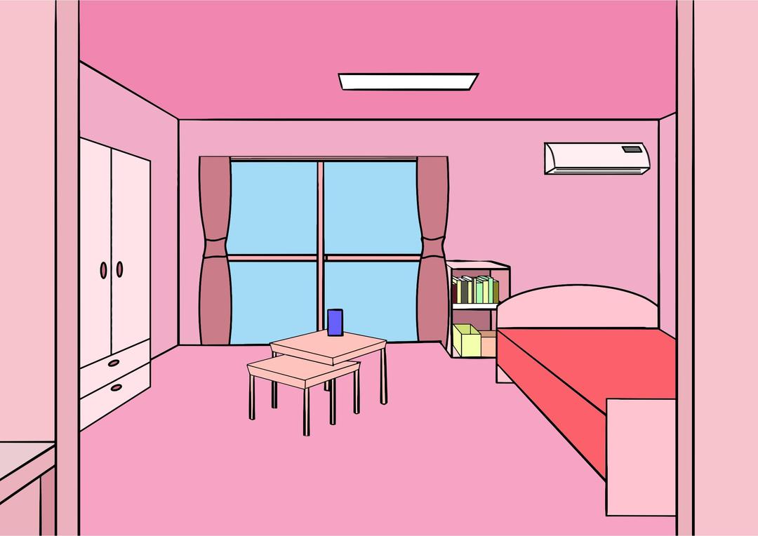 Pink Room (First Person Perspective) png transparent