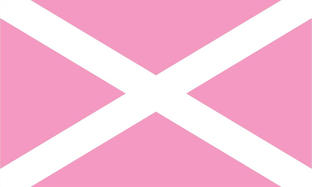 Pink Saltire png transparent