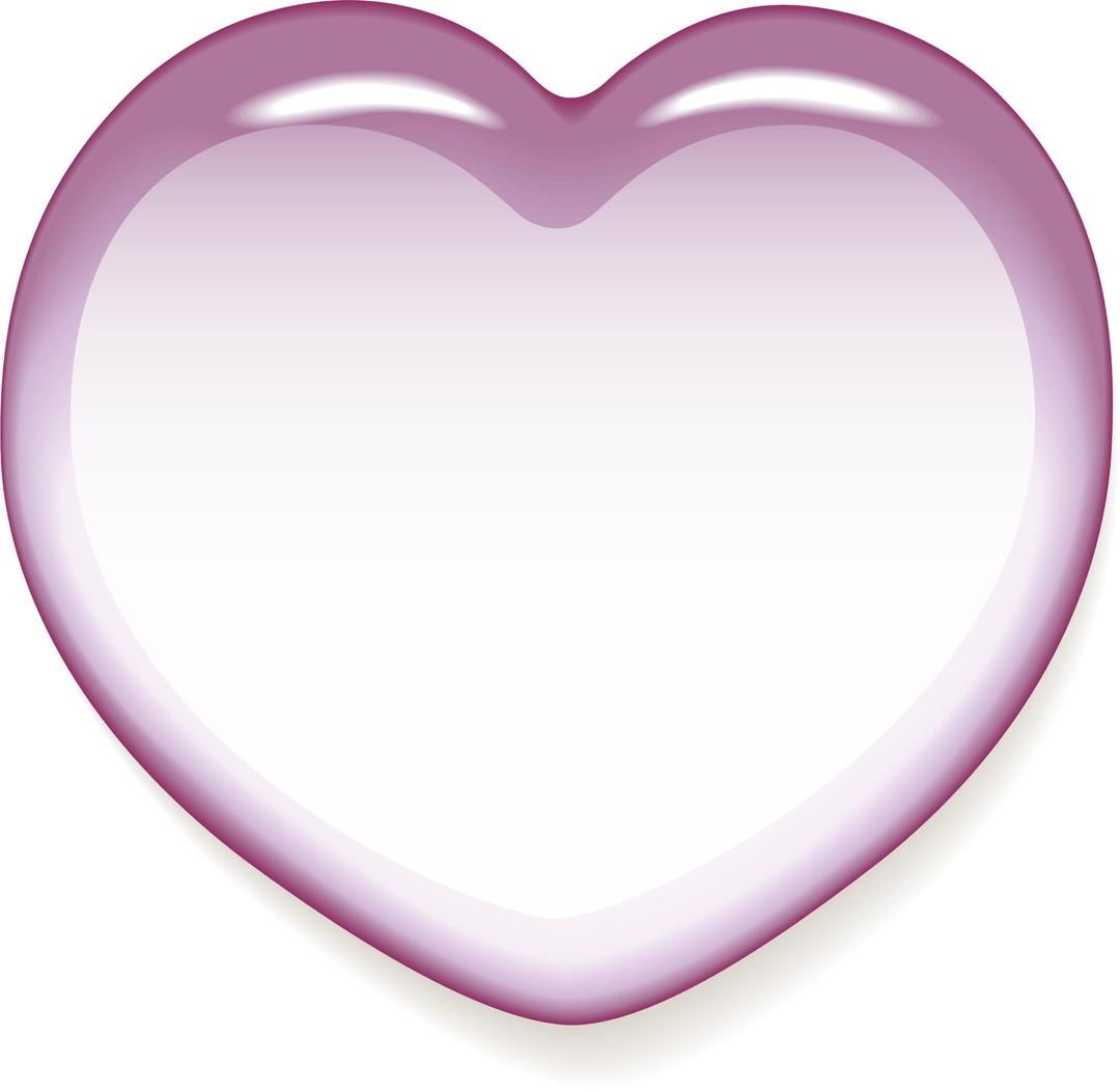 Pink Shiny Heart png transparent