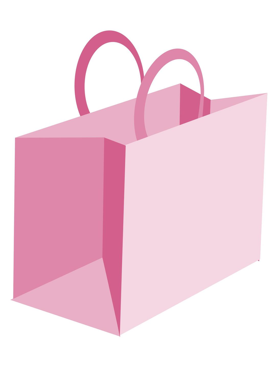 Pink Shopping Bag png transparent