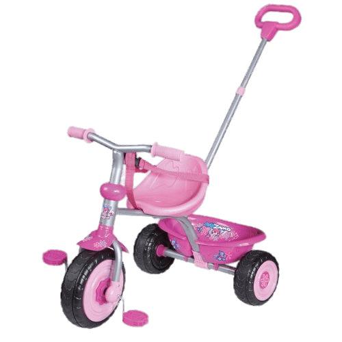 Pink Tricycle With Handle png transparent