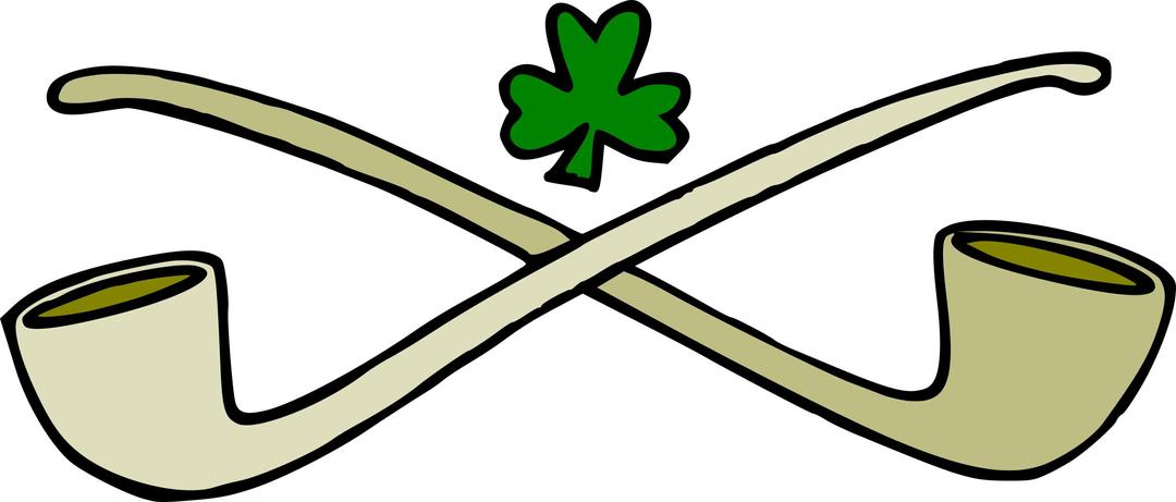 Pipes and shamrock png transparent