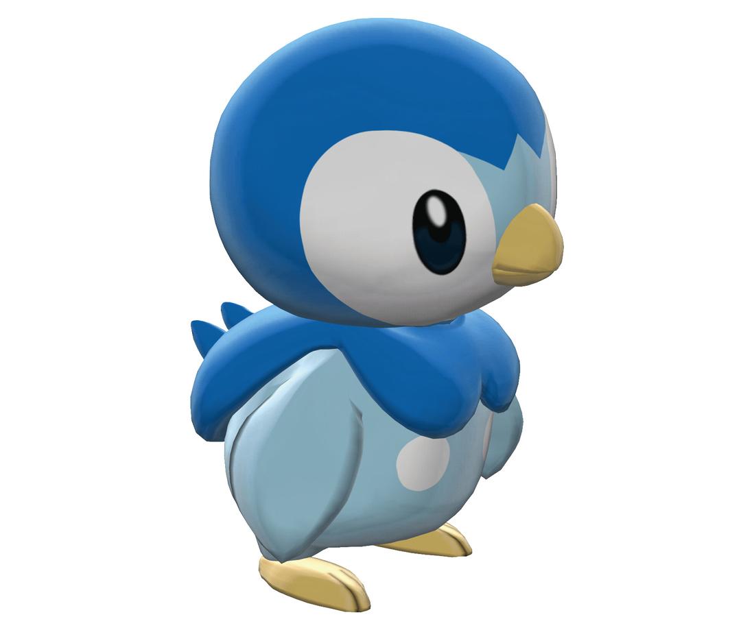 Piplup Sideview Pokemon png transparent