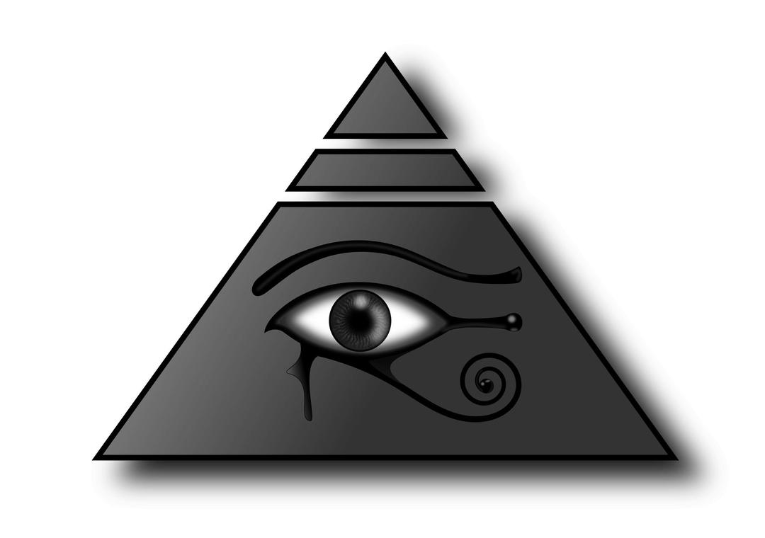 Piramide con el Ojo de Horus png transparent