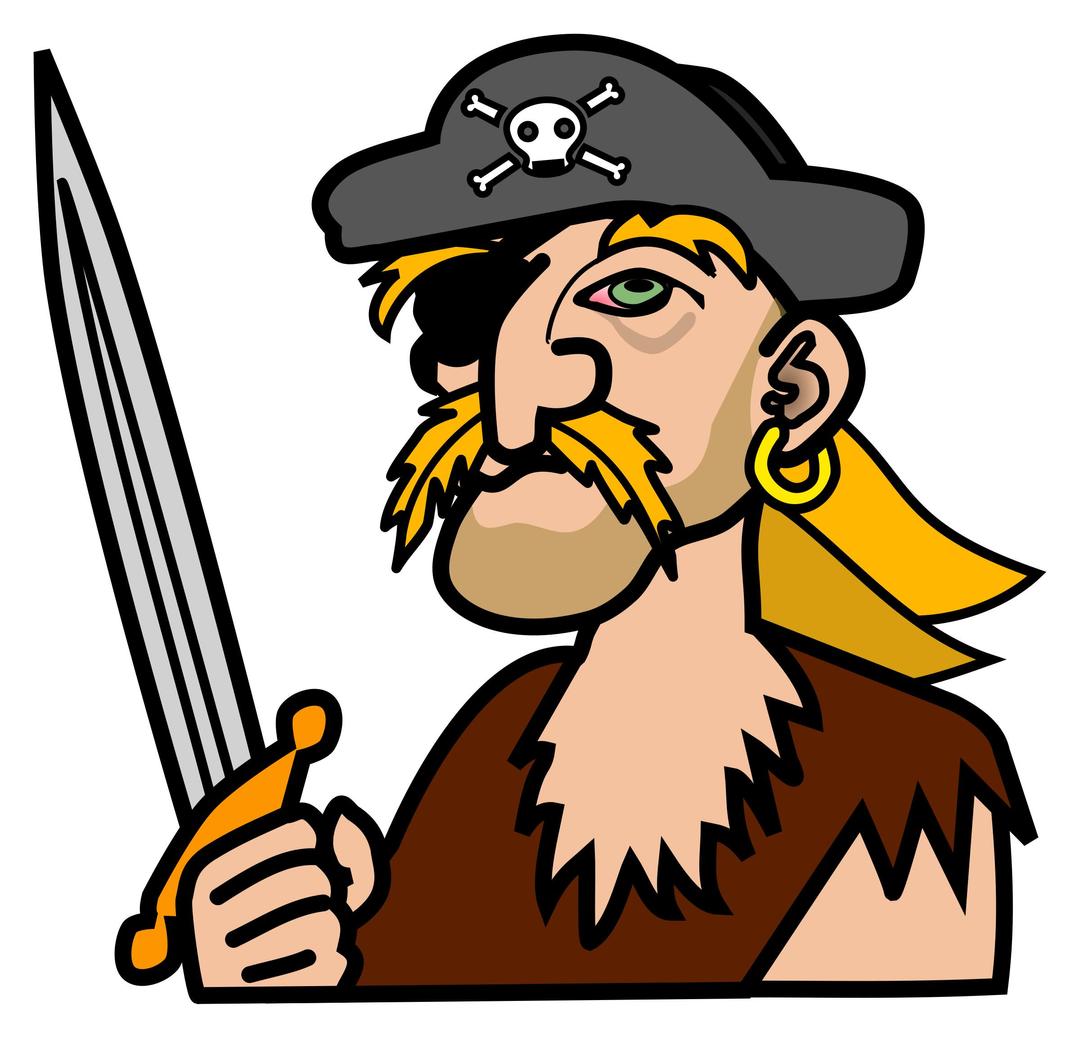 pirate - coloured png transparent