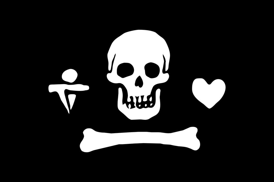 pirate flag - Stede Bonnet png transparent