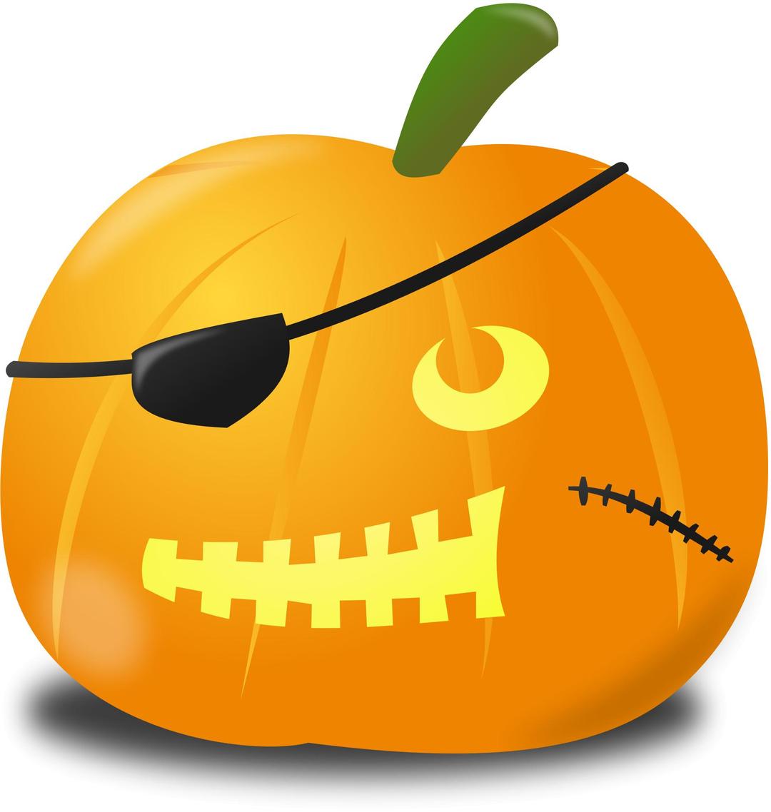 Pirate pumpkin png transparent