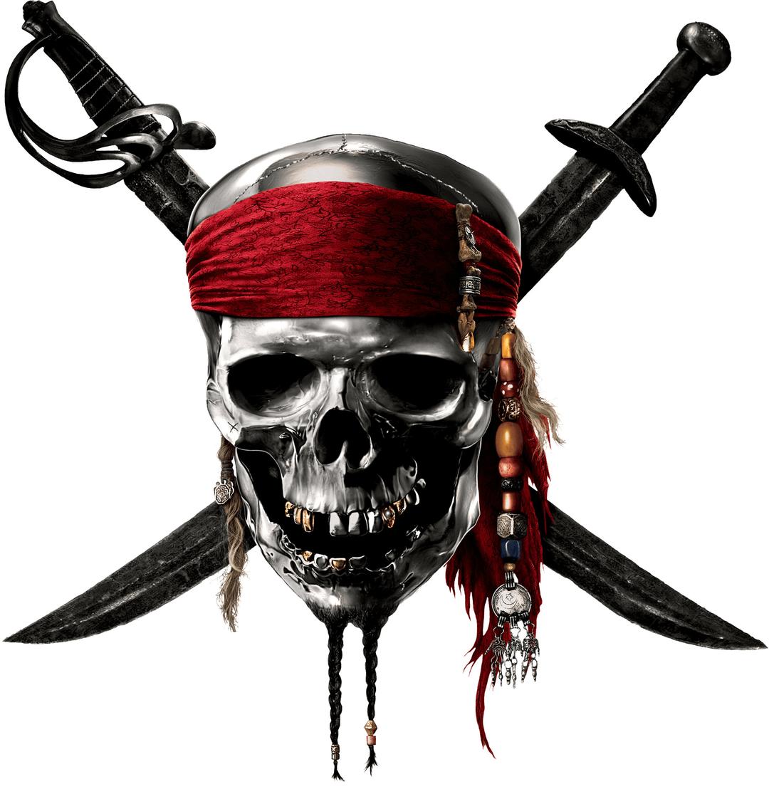 Pirates Of the Caribbean Skull Sign png transparent