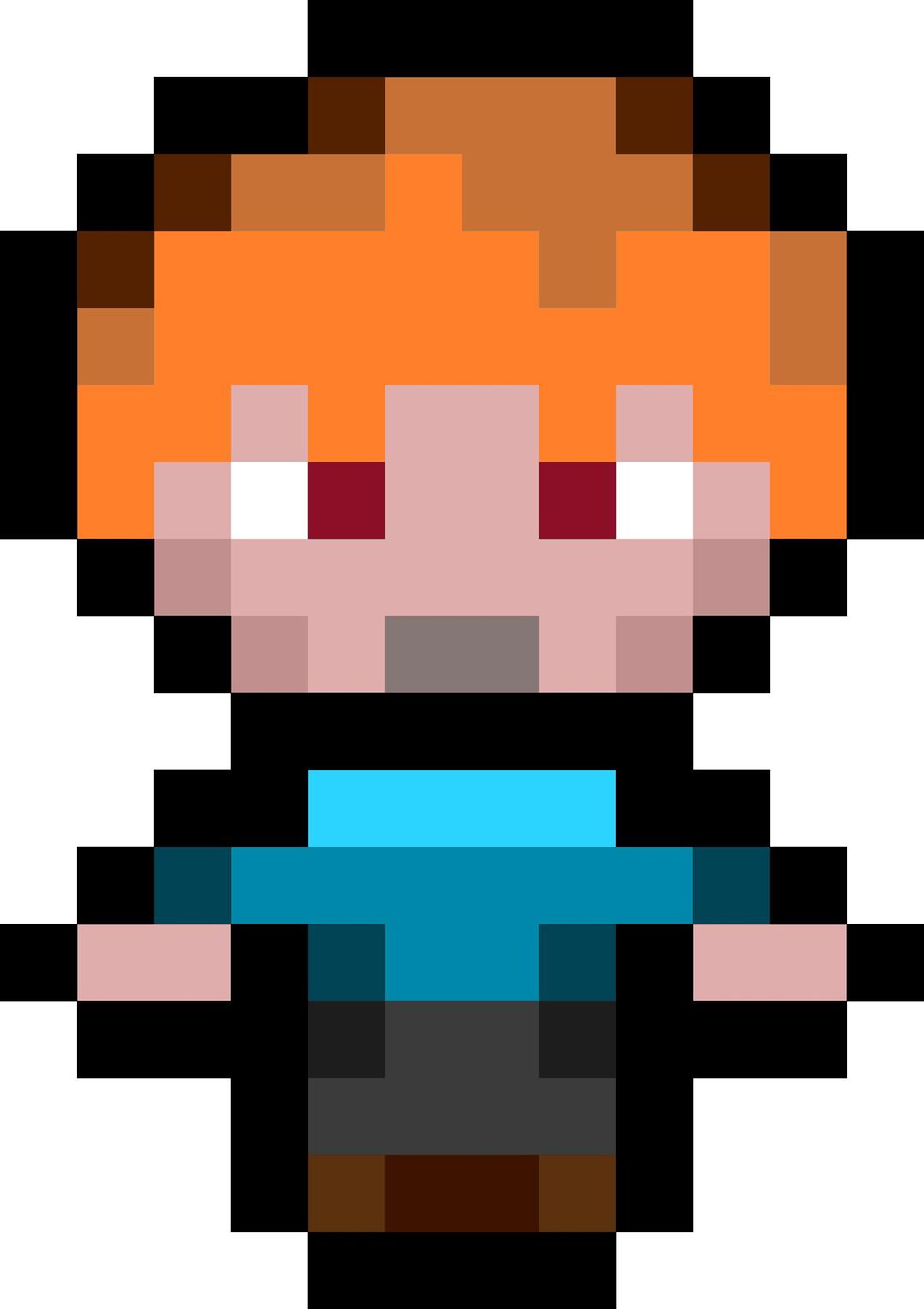 Pixel Character 2 png transparent