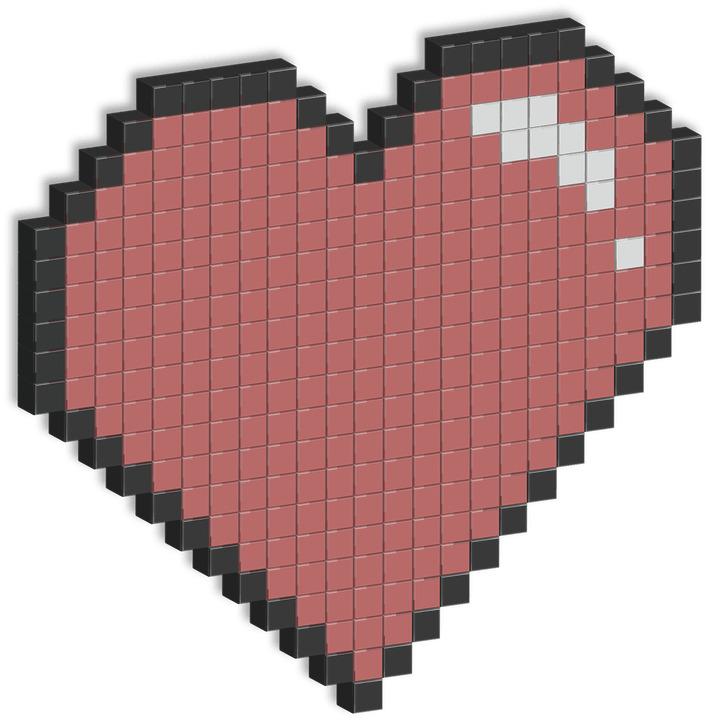 Pixel Geek Love png transparent