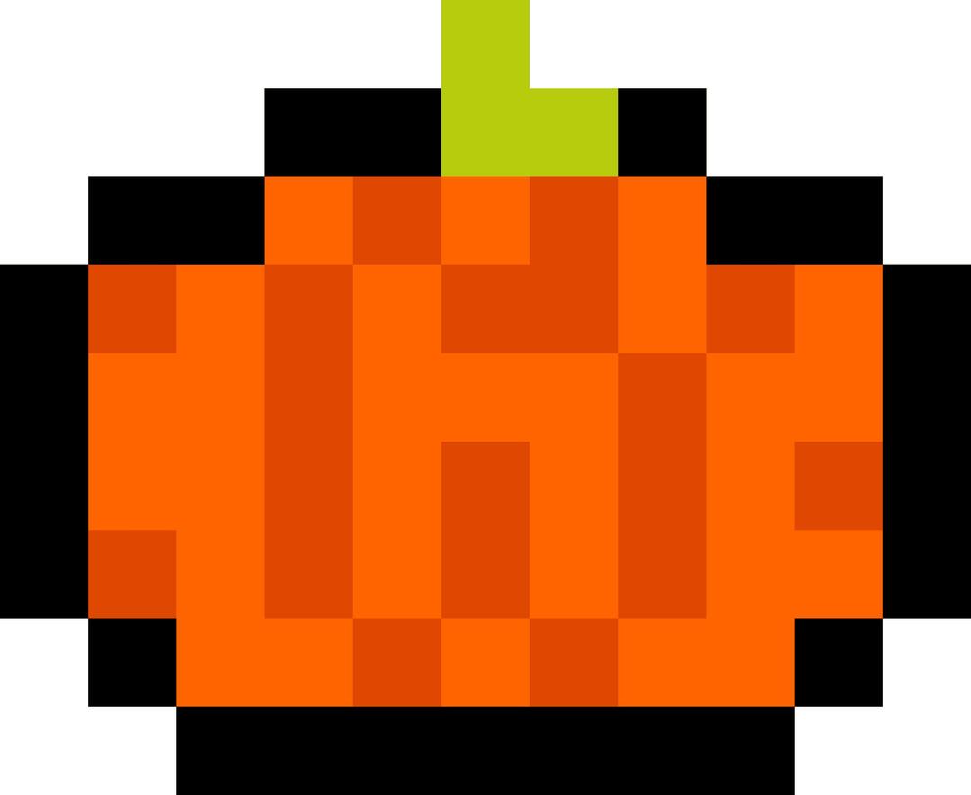 Pixel Pumpkin png transparent