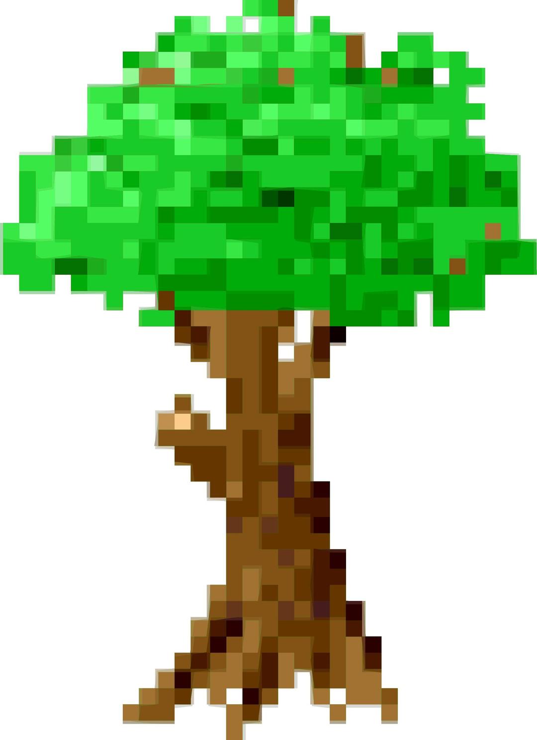 Pixel Tree png transparent