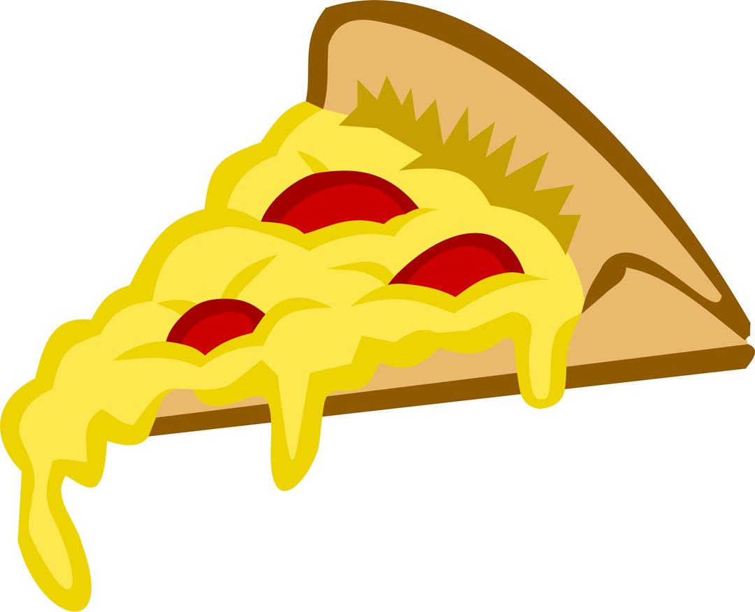 Pizza Slice in Tango Colors png transparent