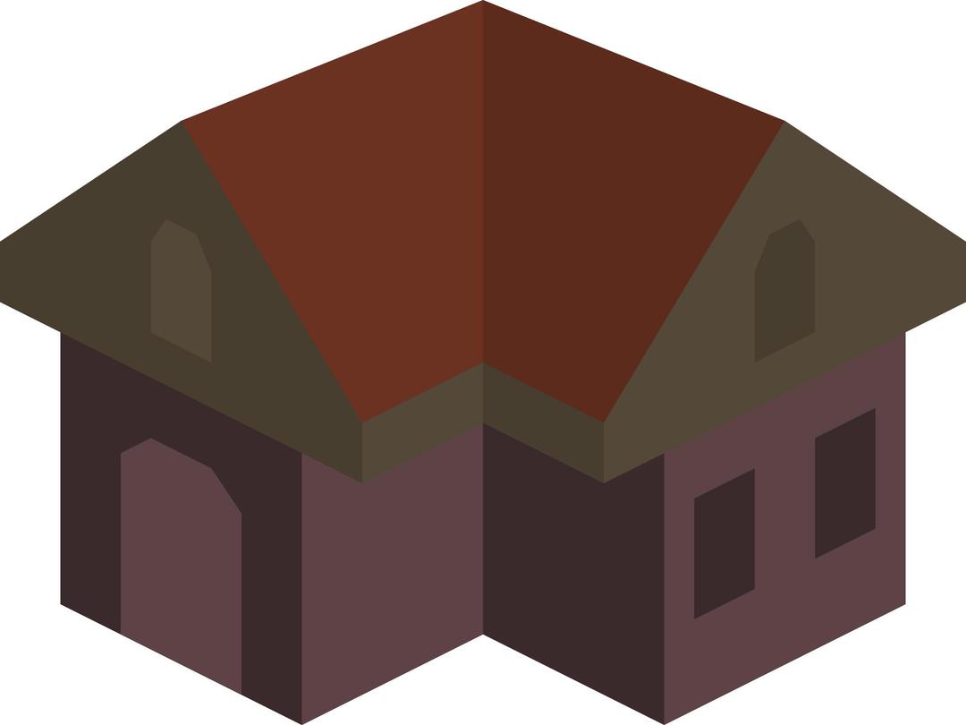 Placeholder Isometric Building Icon Colored Dark png transparent