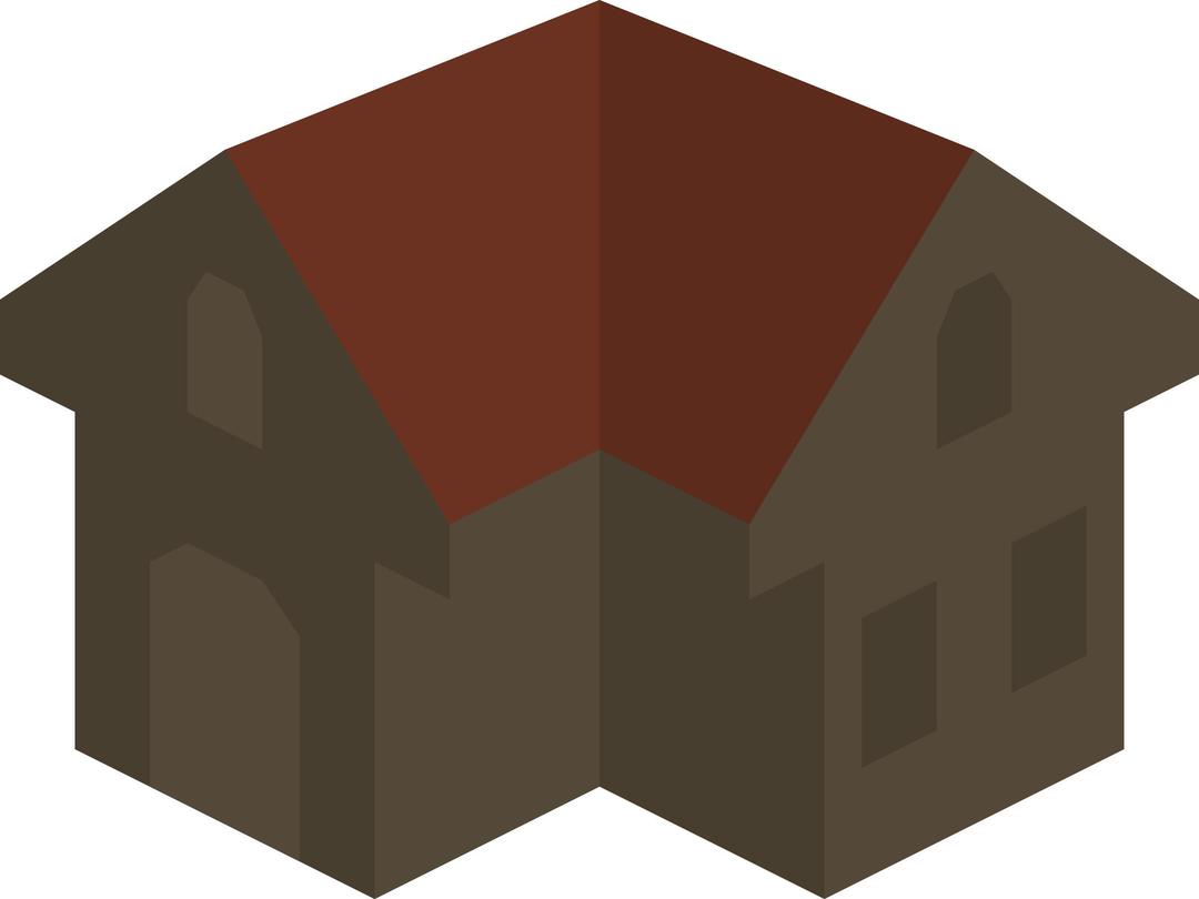 Placeholder Isometric Building Icon Colored Dark Alternative png transparent