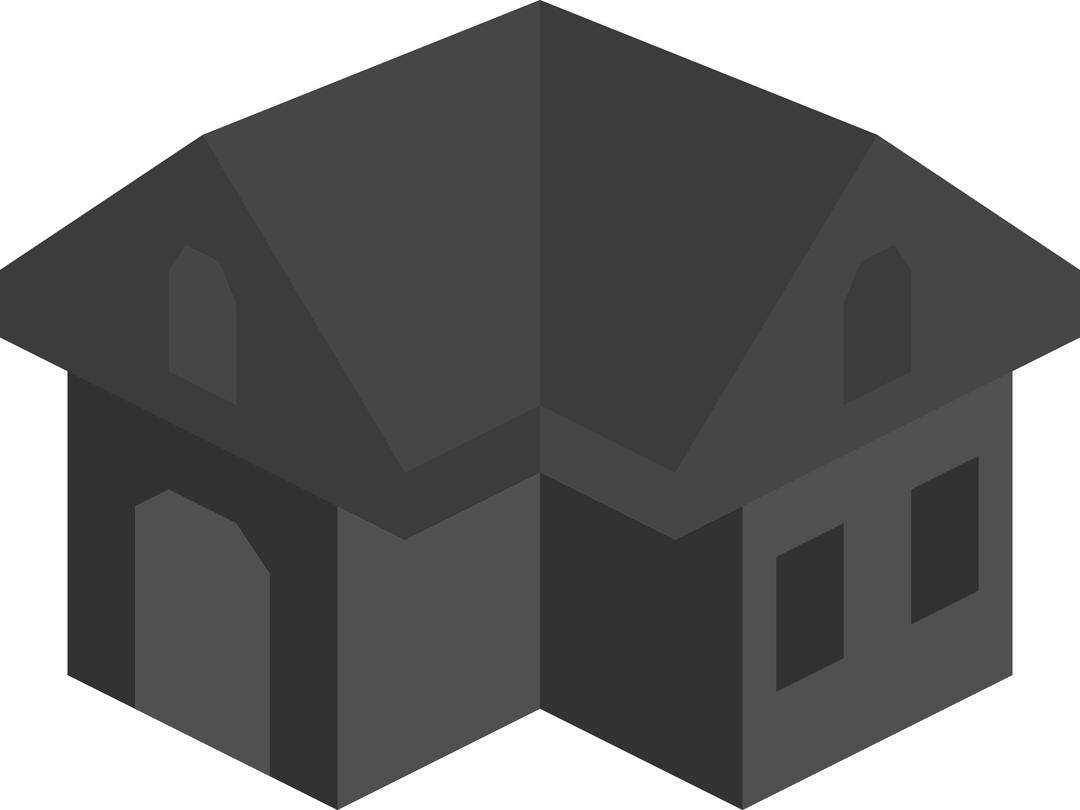 Placeholder Isometric Building Icon Dark png transparent