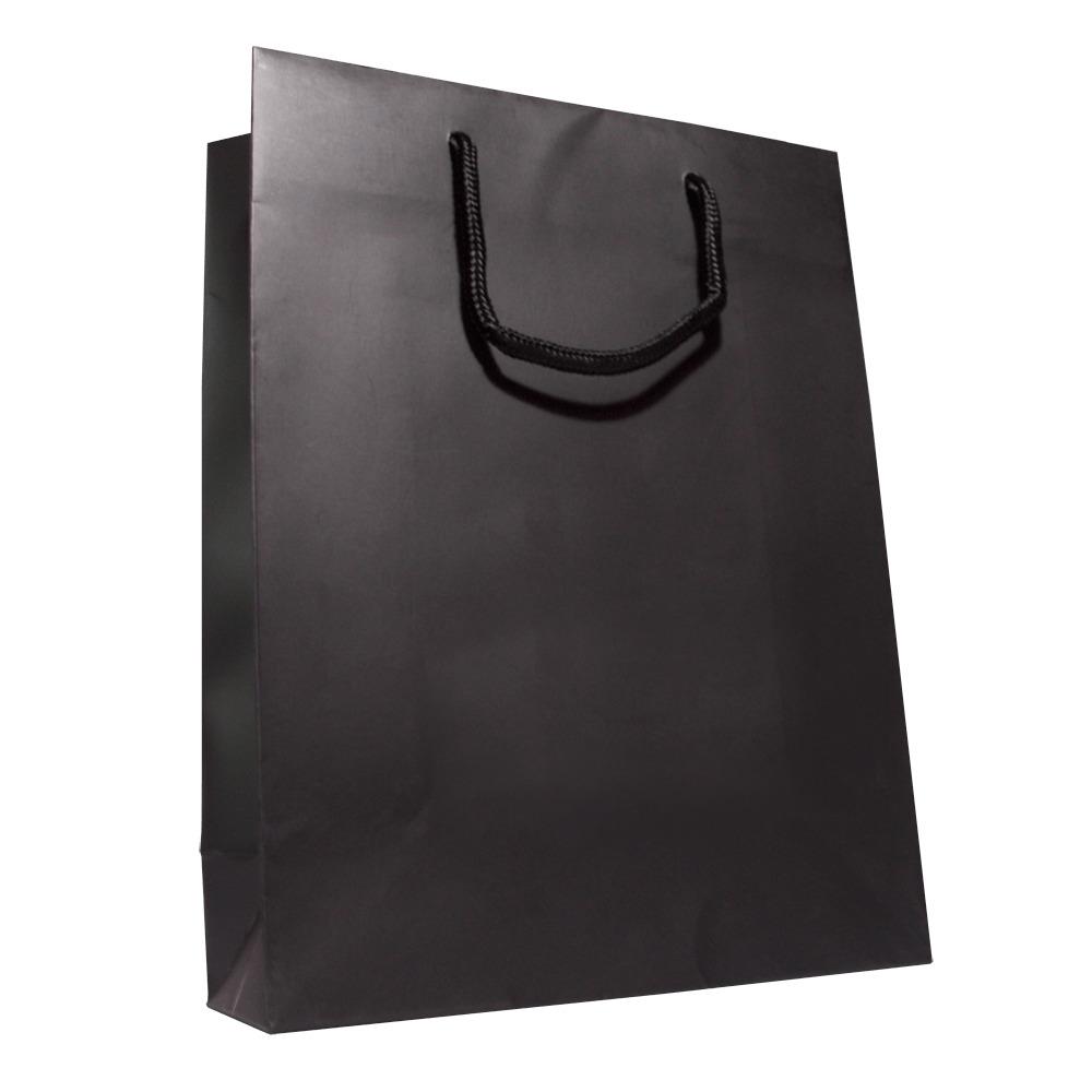 Plain Black Shopping Bag png transparent