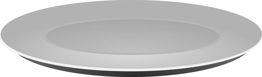 Plain Grey Plate png transparent