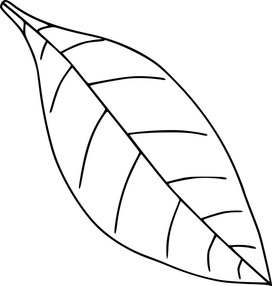 Plain simple leaf 2 png transparent