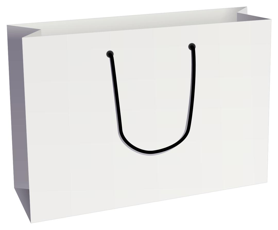 Plain White Shopping Bag png transparent