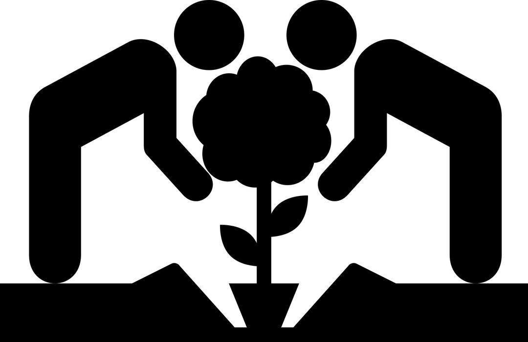 Planting a Tree png transparent