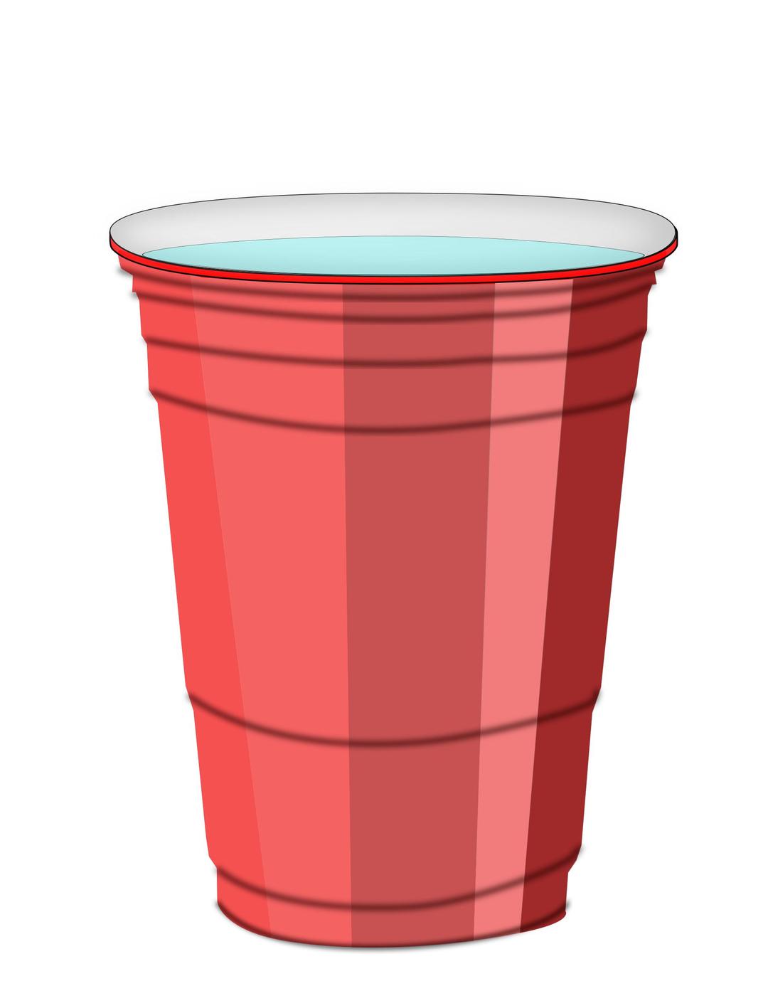 Plastic cup with water png transparent