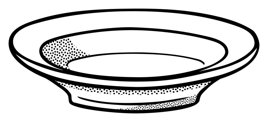 plate - lineart png transparent