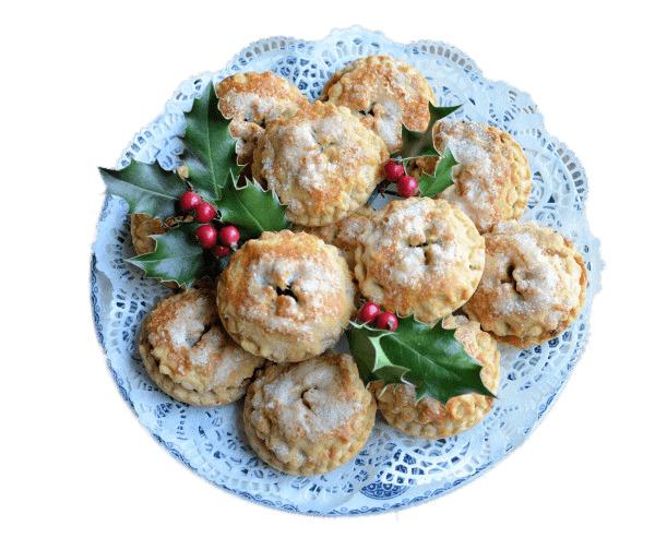 Plate Of Mince Pies For Christmas png transparent