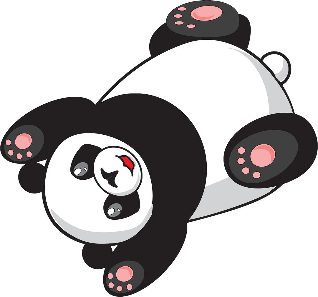 Playful Cartoon Panda png transparent