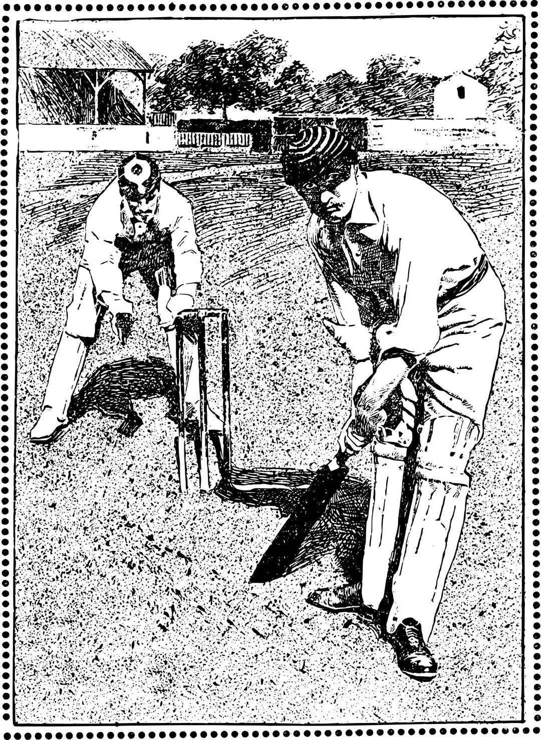 Playing Cricket png transparent