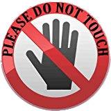 Please Do Not Touch Sign png transparent