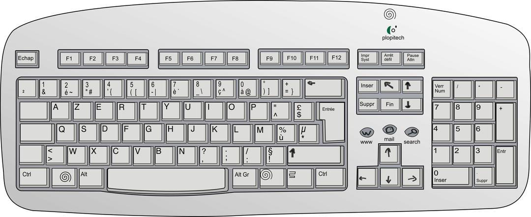Plopitech keyboard png transparent