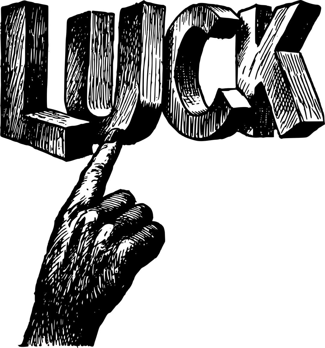 Point to Luck png transparent
