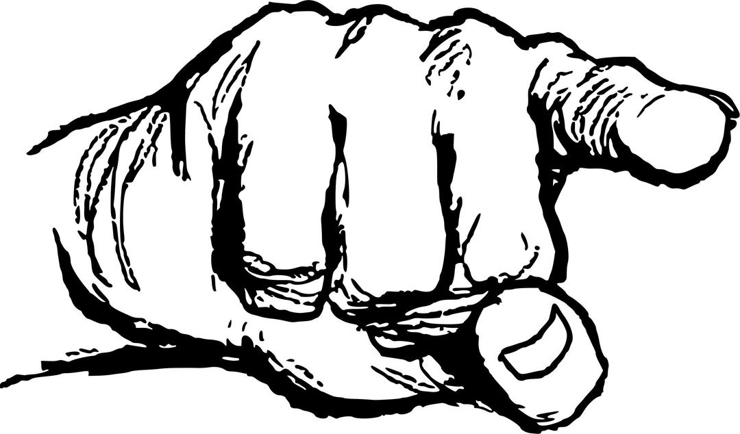 Pointing hand 3 png transparent