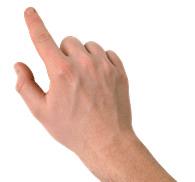 Pointing Left Finger png transparent