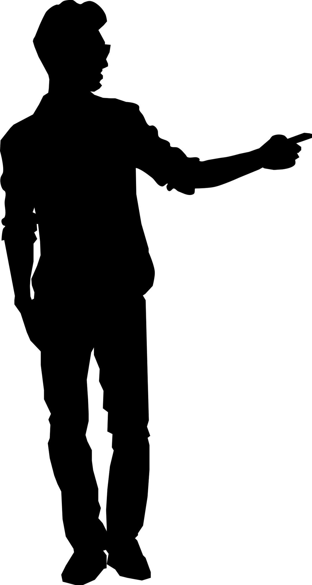 Pointing Man png transparent