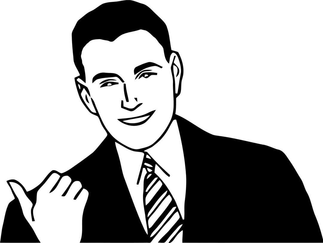 Pointing Man 1 png transparent
