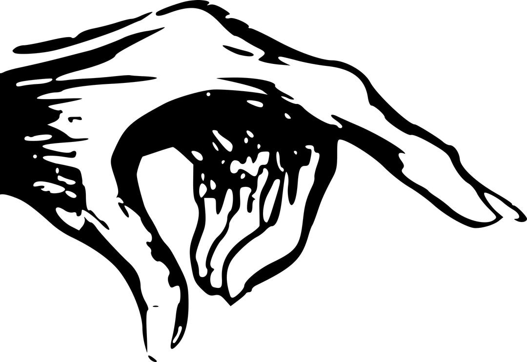 Pointing monster hand png transparent