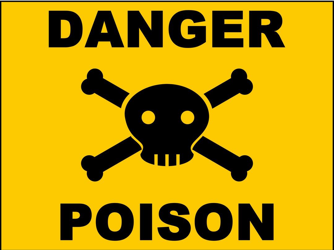 Poison Sign png transparent