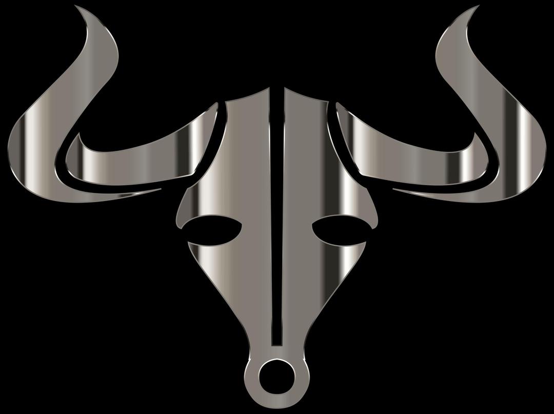 Polished Chrome Bull Icon png transparent
